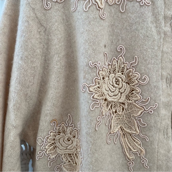 Vintage Embellished Cardigan Wool Blend - Picture 4 of 7